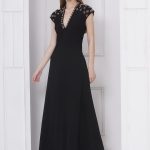 Black V-Neck Maxi Dress
